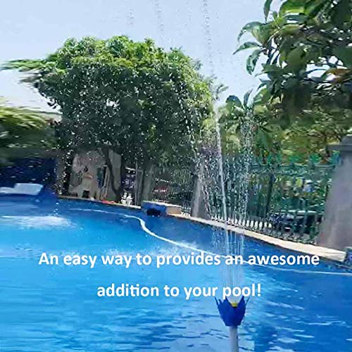 ZCONIEY Pool Fountain Fun Water Sprinkler Above & Inground Swimming Pool Waterfalls Spray Pond Decor - Thumbnail 5