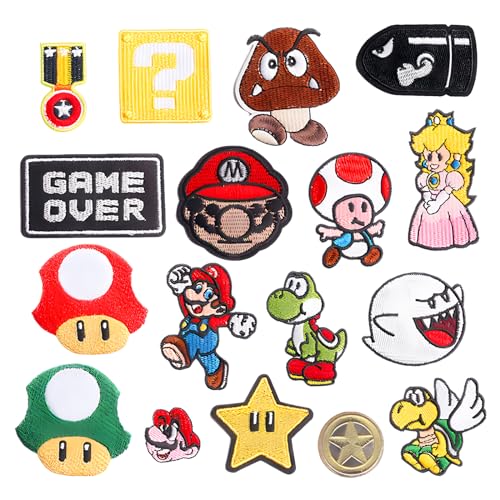 XLWEN 17 Piezas Parches Termoadhesivos , Parche Termoadhesivo ,