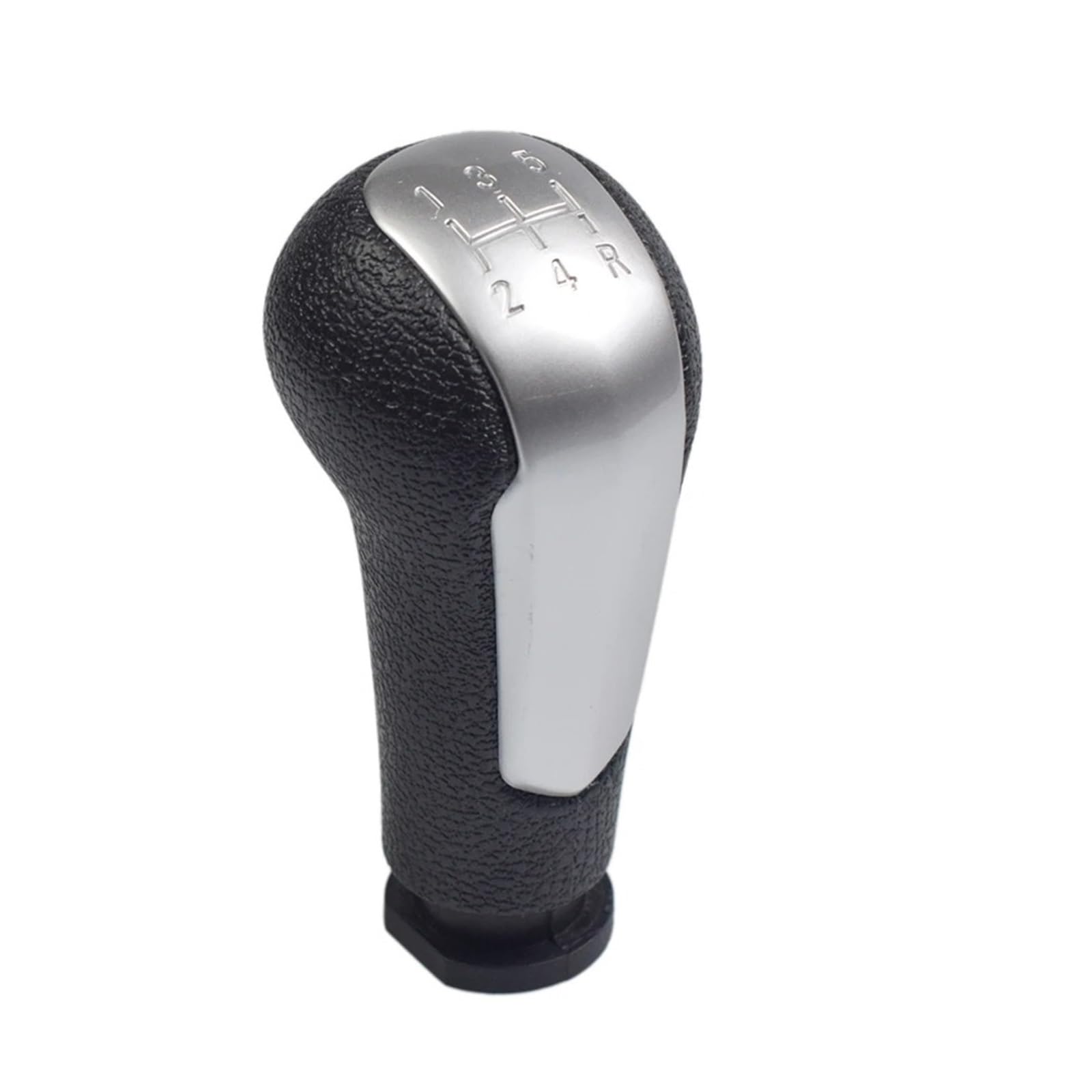 Sauanmnktp Matt Silver Gearshift Knob For Chevrolet Matiz For Spark M300 2011-2016 Car 5 Speed Manual Gear Shift Knob Leather Gaiter Boot Cover(Matt Silver)