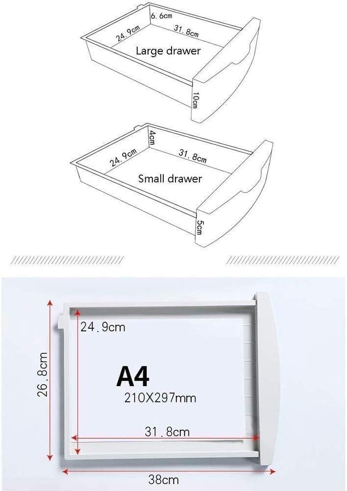 Armadietto portadocumenti a 2 cassetti con serratura, | Robusto classificatore for cartelle sospeseA4,mobile portaoggetti for libreria compatibile con l'uso in ufficio e forstudenti