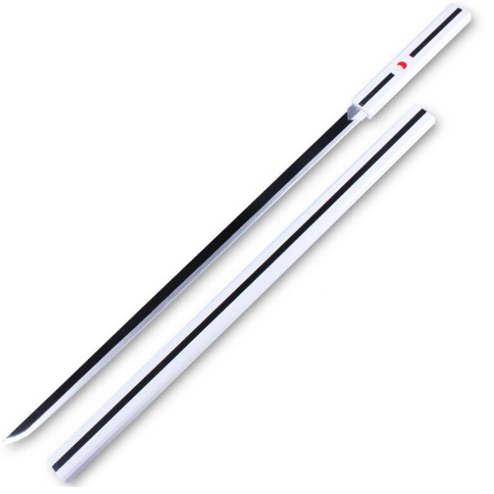 Korhcw White Anime Samurai Sword, Naruto Sasuke Sword, Demon Killer Anime Fan Role-Playing Movie Prop Toy