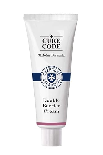 Crema de doble barrera (2.7 fl oz) Ciencia coreana del bioma de la piel con neuromida, fomenta la ceramida, alivia la piel sensible y seca,