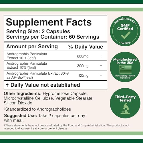 Double Wood Supplements Andrographis AP-Bio Capsules