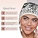 Kitsch Aluminum Foil Heat Cap for Deep Conditioning - Reusable Hair Streamer For Coloring, Perm & Treatment, Heat Cap with Elastic Band, Processing Caps for Hair, Shower Caps for Sauna, Shower & Spa