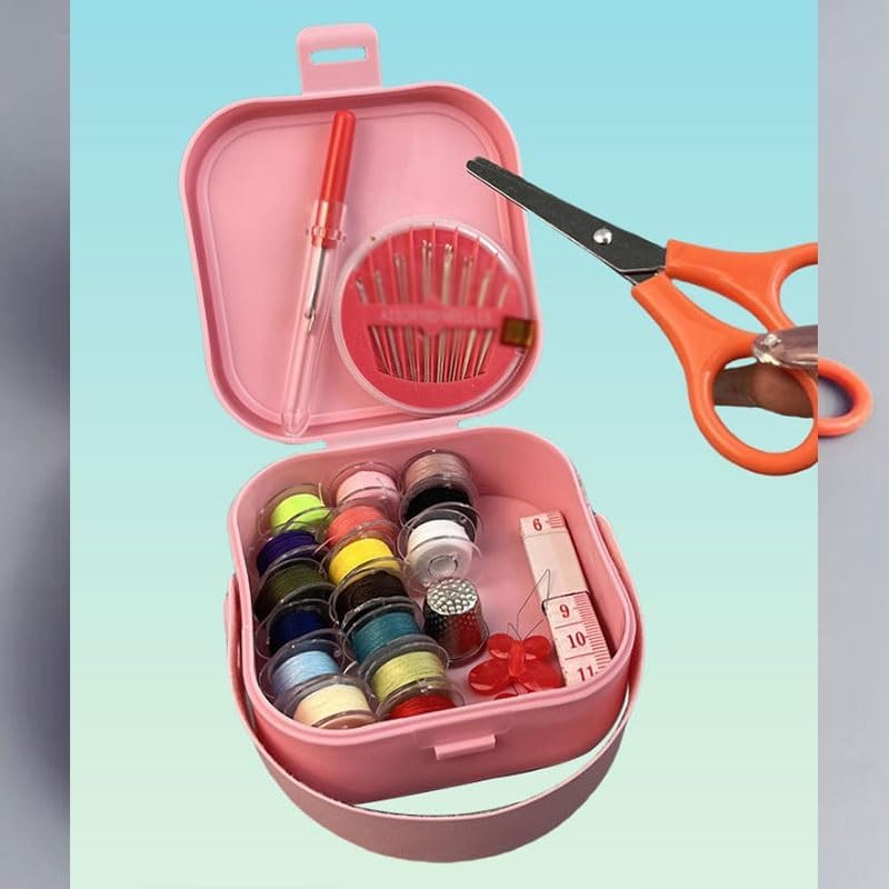 MVNOIRE PP Portable Small Needle Thread Storage Box Multi-Functional Sewing Kit Bag Home Use
