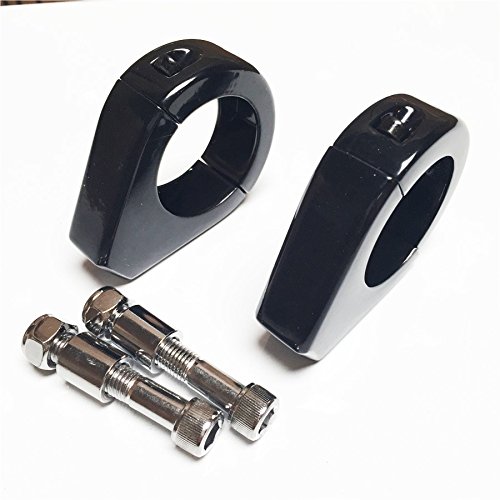 Xkh- Black Motorcycle Turn Signal Clamps Compatible With Harley Softail Mount Bracket 39Mm Fork Motorcycle [B00Yb3W51Y] #TOP16