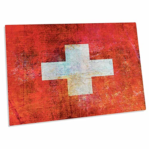 3dRose Pad para escritorio estilo bandera Suiza