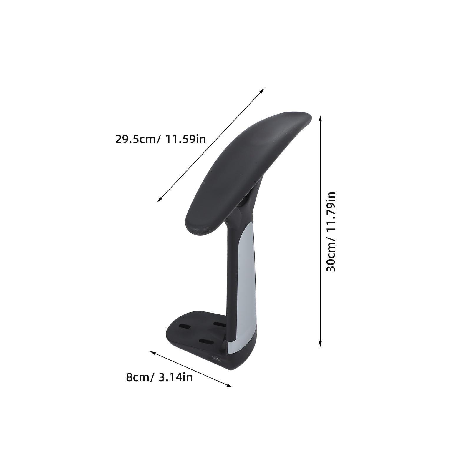 EXCEART Reposabrazos de Plástico para Silla de Oficina y Ordenador, Paquete de 2 Piezas Diseño Ergonómico y Construcción Resistente, Adecuado para Trabajadores y Jugadores