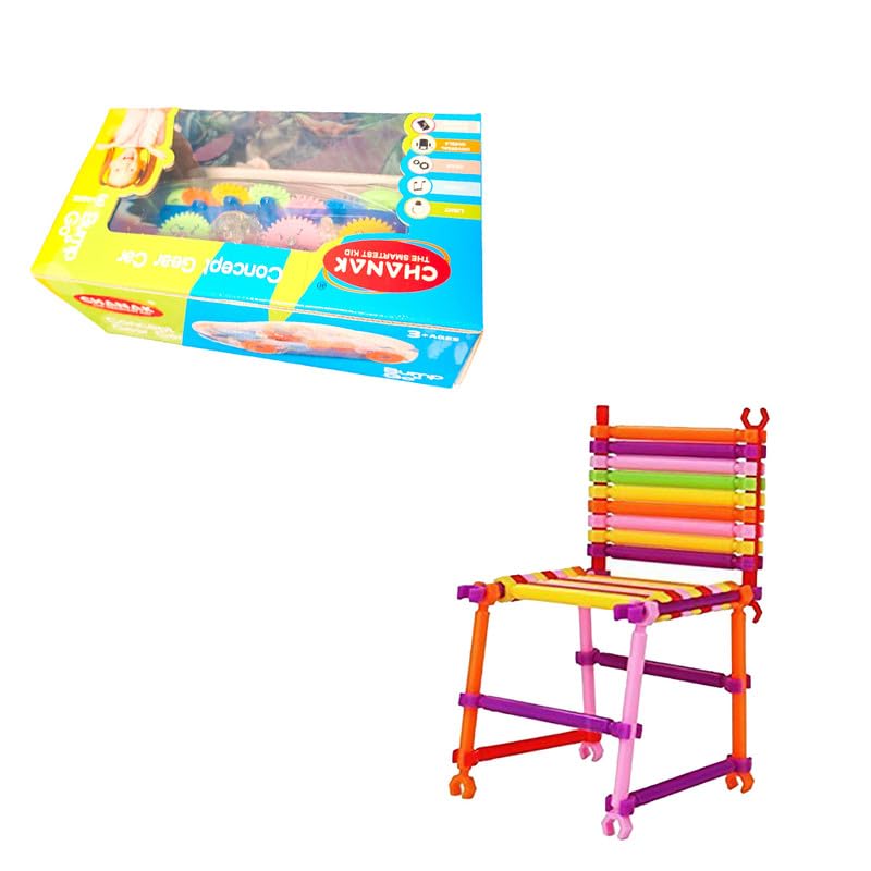 AKTOON TOYS (Combo Pack) 200+ Mega Jumbo Pack of Multi Colored DIY Educational Building Smart Stick Block & Concept Musical and 3D Lights Kids Transparent Car, Toy for Kids and Baby - Multicolor