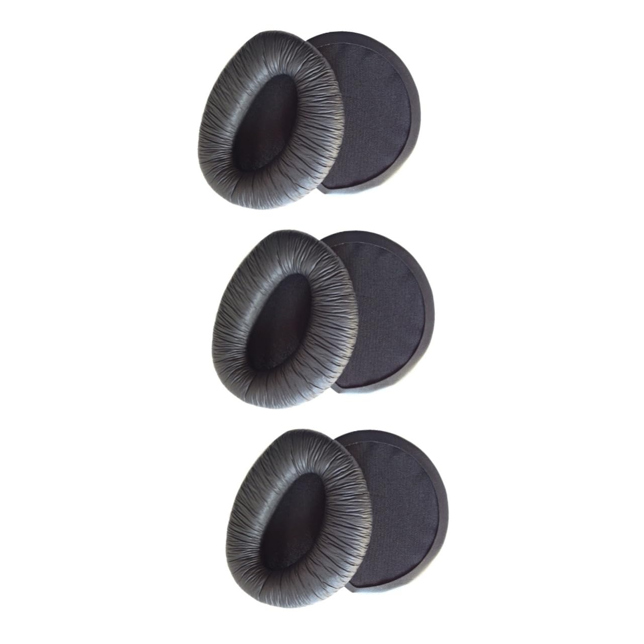 Gatuida 3pezzi Cuscinetti Auricolari Sostitutivi Pu Per Cuffie Di Nero Design Confortevole e Resistente Migliora La Performance Del Suono