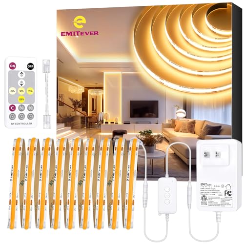 Tira de luces LED EMITEVER 16.4FT Blanco cálido 3000K miniatura 1