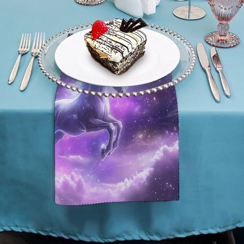 Servilletas de tela reutilizables Flying Unicorns para llenar de magia tu comedor diario 5