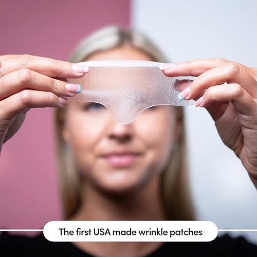 Miniatura 4 de Frente repetir arrugas – Parches de Hydragel reutilizables antienvejecimiento – Reduce arrugas, surcos, arrugas, líneas de expresión – Hecho en