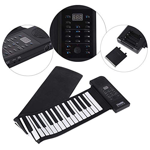 Sharainn Piano Portable de 61 Touches,Clavier de Piano 61 Touches,Piano Roll Up Pliable,Clavier de Piano 128 Sons (C3… - Les Beatles, Paul McCartney, John Lennon, RIngo Starr, George Harrison Sharainn Piano Portable de 61 Touches,Clavier de Piano 61 Touches,Piano Roll Up Pliable,Clavier de Piano 128 Sons (C3… – Image 8