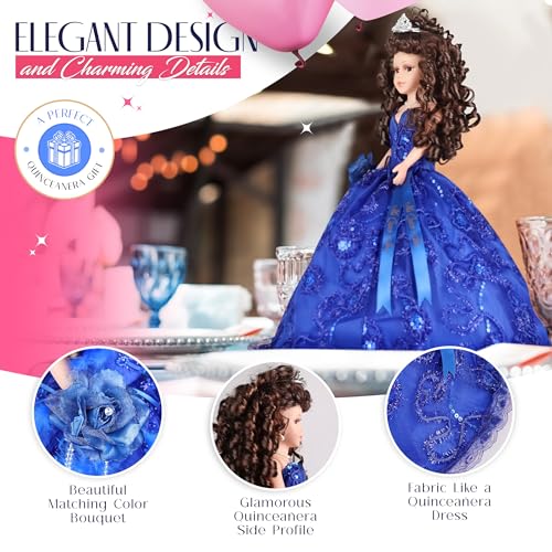 Muñeca Quinceañera Última con Vestido Sombrilla 18" miniatura 4