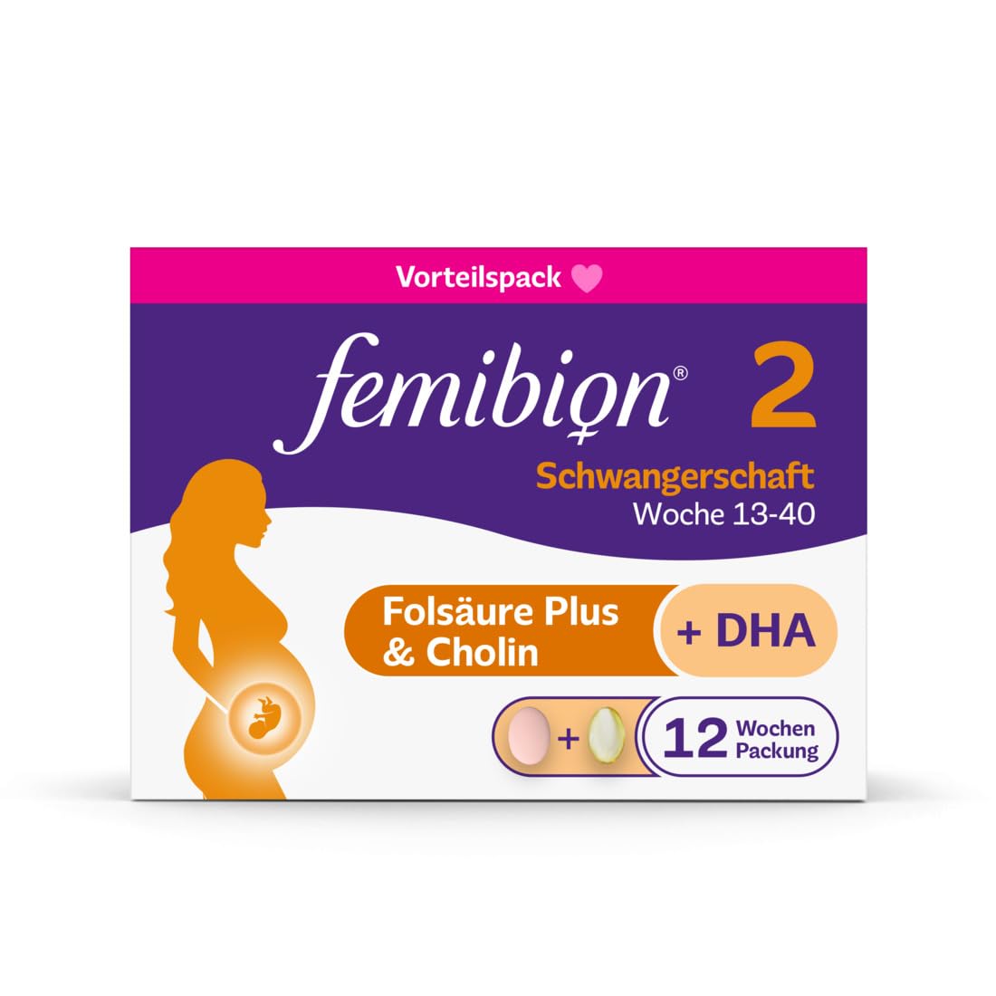 Femibion 2 Schwangerschaft Tabletten 12 Wochen, 168 St.