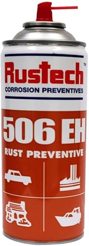 Rustech 506EH Rust Preventive 400ml Aerosol Spray Used on Most Metal Surfaces For Severe Corrosion