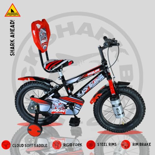 Image of BLACK SHARK Aqua Bikes for Kids Bike Brake | Bicycle for Boys & Girls | Frame | 90% Pre-Assembled |