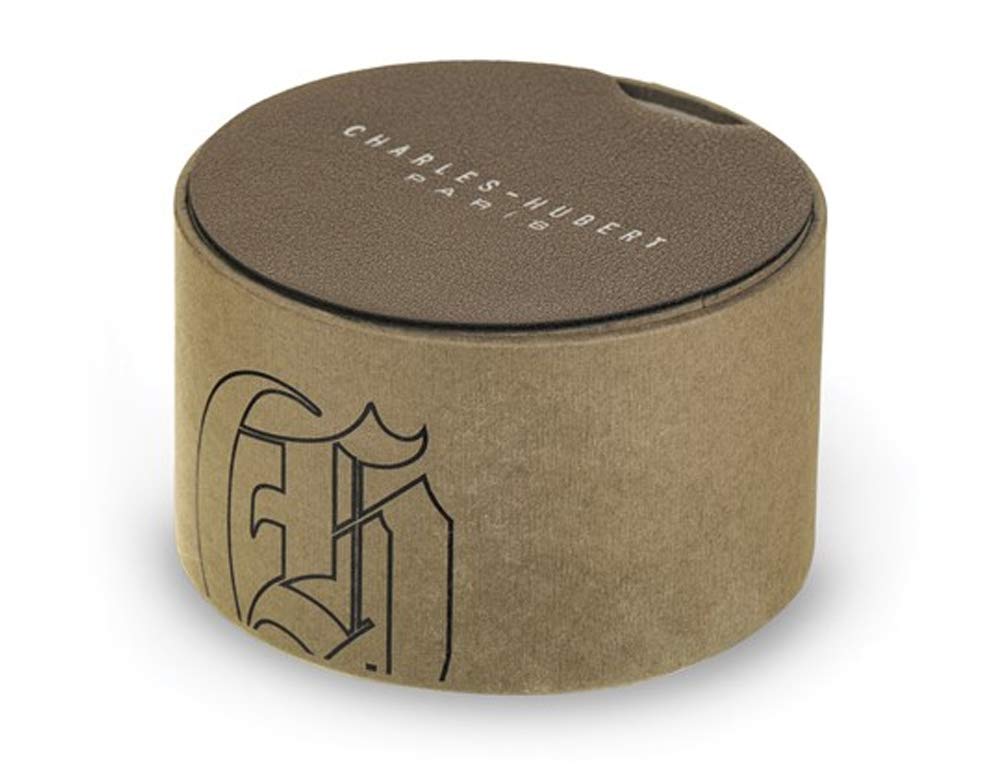 Gem And Harmony Charles Hubert Chrome Finish Open Face Black Pocket Watch (42mm)