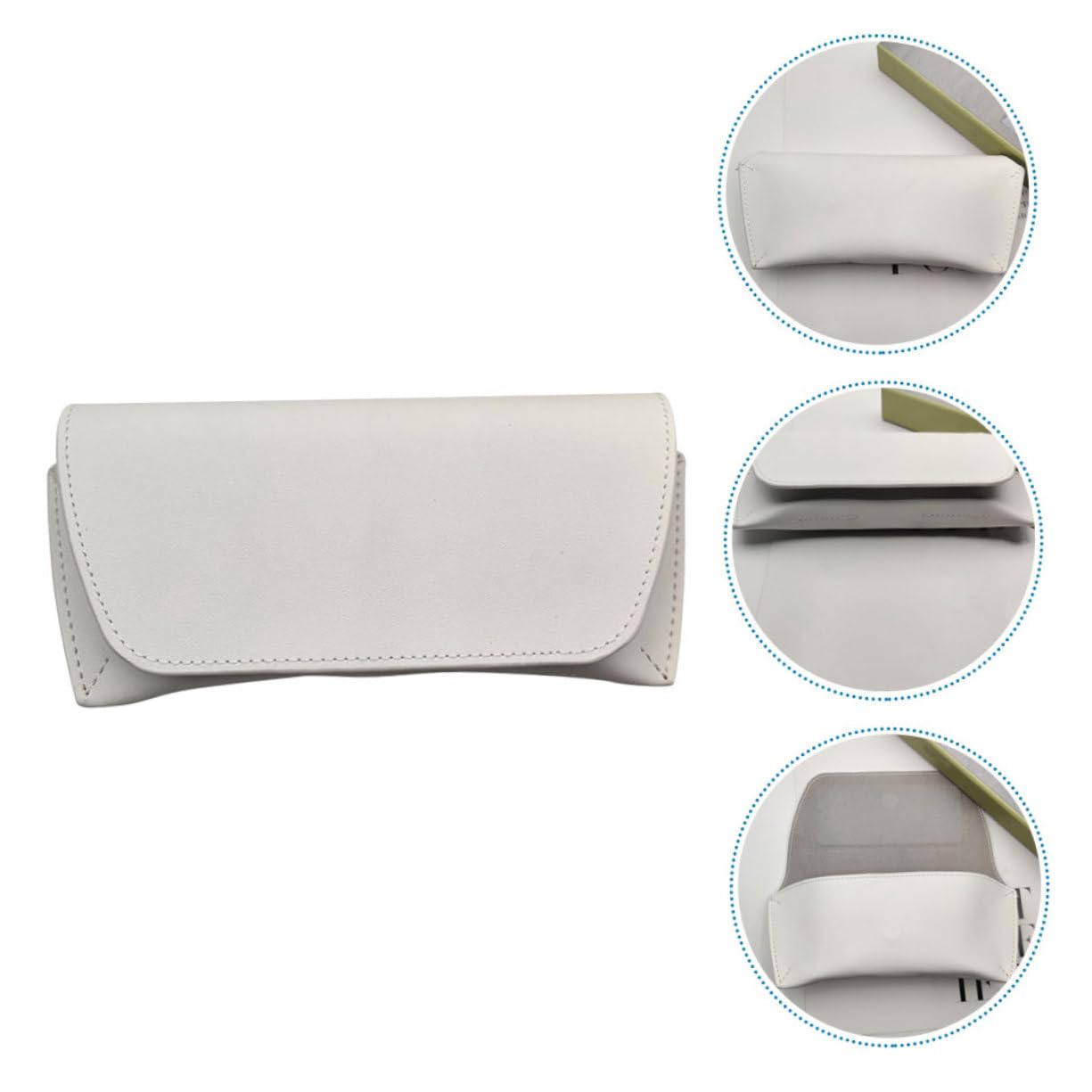 4 Pz Copertura Protettiva Per Occhiali Custodie Per Occhiali Da Donna Custodia Per Occhiali Da Donna Custodia Per Occhiali Da Sole Per Uomo Astucci Per Occhiali Bianca Pvc