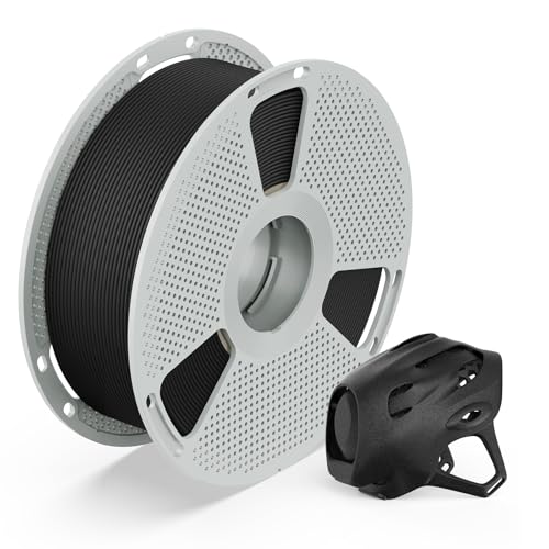 SUNLU PA12-CF Carbon Fiber Nylon Filament 1.75mm Black 1KG, Excellent Wear &...