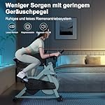 Heimtrainer Fahrrad Superun mit Verstellbarem Magnetwiderstand, Ergometer Hometrainer Fahrrad Leises mit LCD-Monitor und App, Spinning Bike Indoor max 136kg – Bild 5