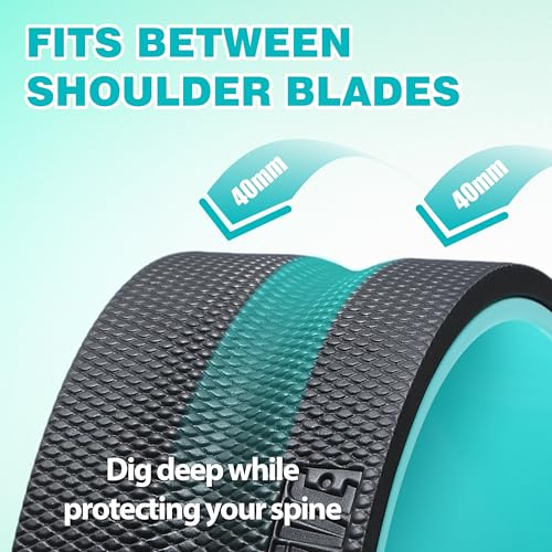 3 Pack Back Roller- Yoga Wheel for Back Pain Reliefn & Stretching, Back Wheel for Deep Tissue Massage, Foam Roller for Physical Therapy & Exercise - Image 5