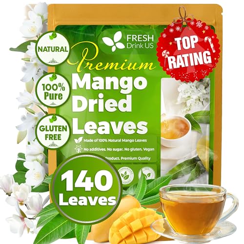 FreshDrinkUS Whole Dried Mango Leaves