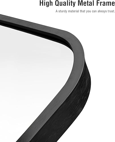 Miniatura 5 de Espejo arqueado de longitud completa, espejo de suelo con soporte, espejo grande de 64 x 21 pulgadas, espejo de pared de longitud completa, espejo