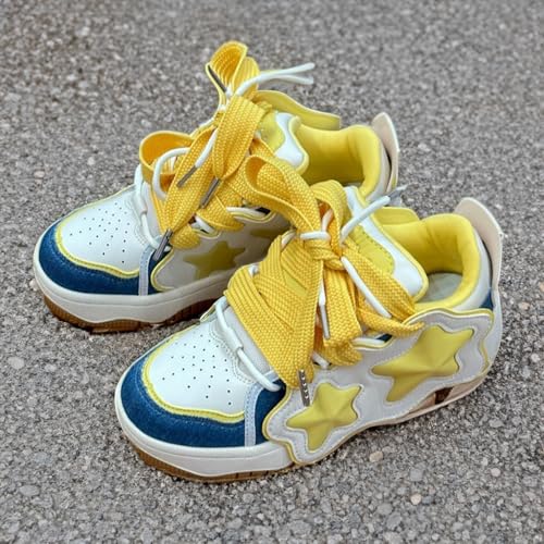 Loizziuy Star-Studded Skateboard-Inspired Casual Sneakers Retro for Women Girl for Summer Travel & Everyday Wear Gift2