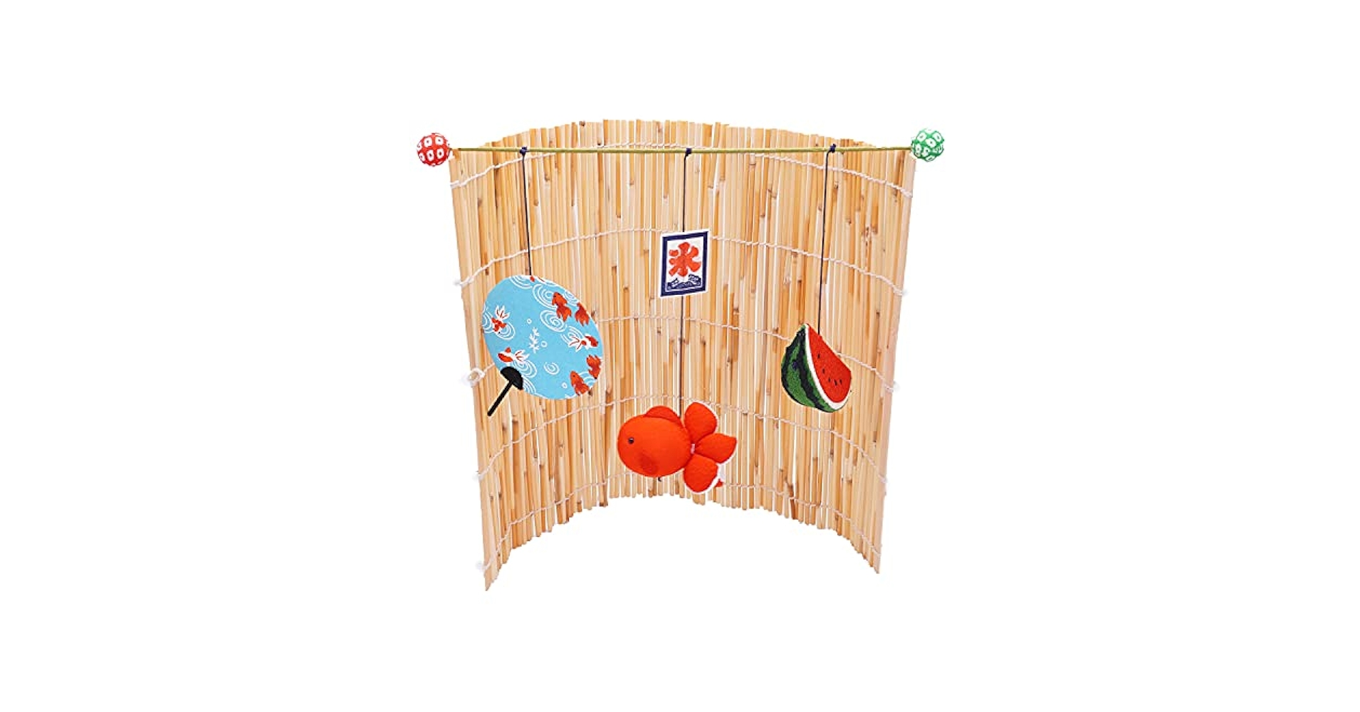 Amazon.co.jp: リュウコドウ（龍虎堂）すだれモビール うちわ 花