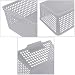 Eudokky Plástico Cestas de Almacenamiento 4 Unidades, Transparente Cestos Cesta Rectangular de...