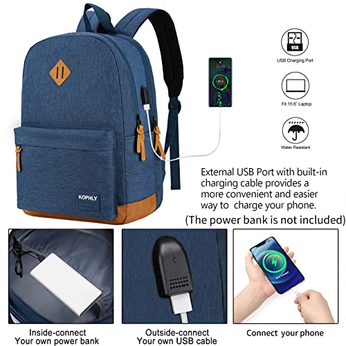 Image of SUPACOOL Large Laptop Backpack with USB Charging Port for Men and Women