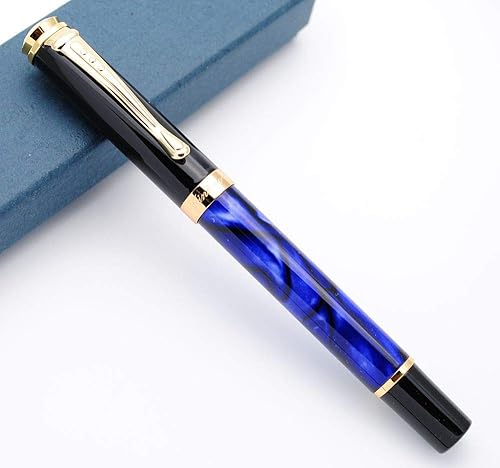 JINHAO 500 Pluma Estilográfica Punta F (azul jaspeado)