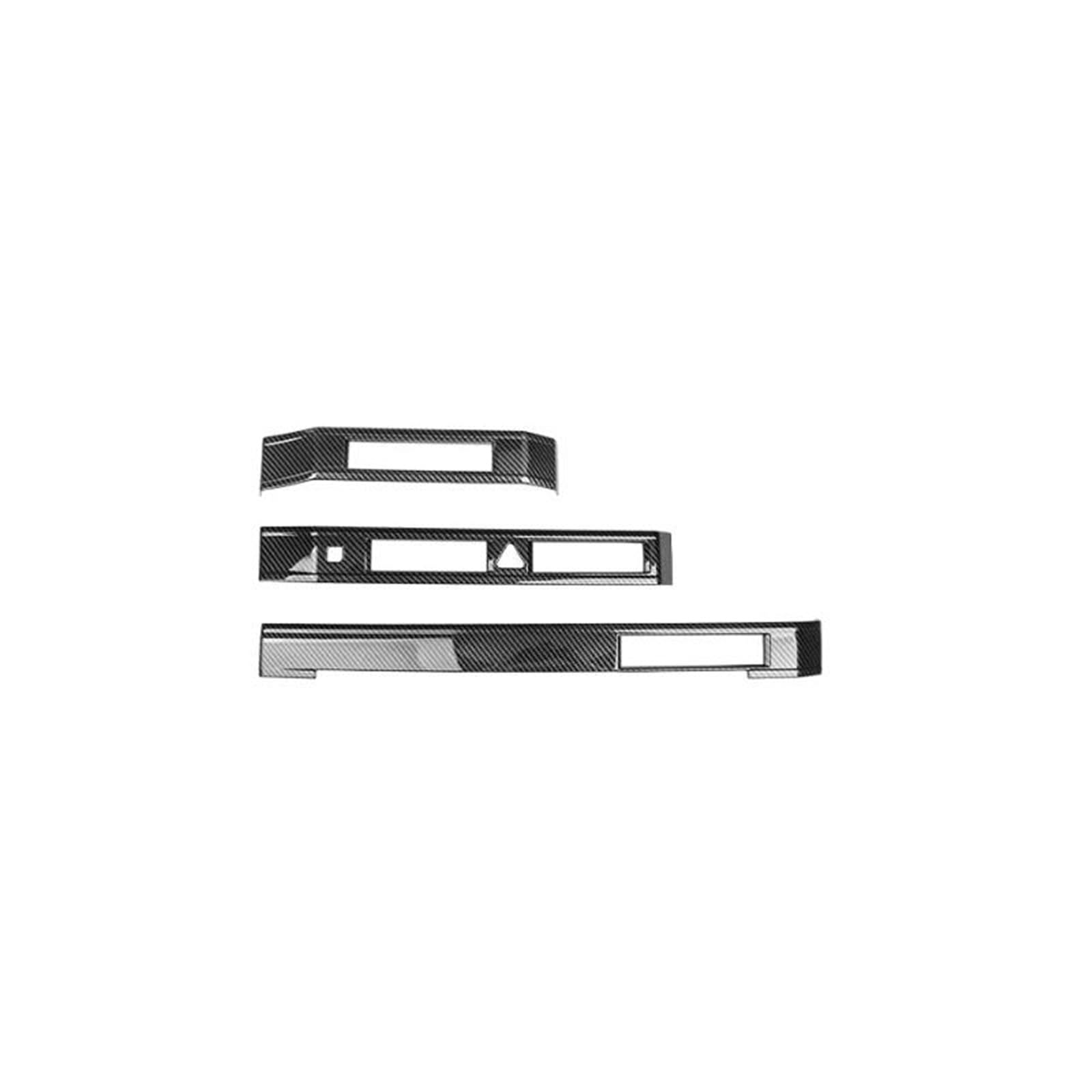 Car Tuning Dashboard Middle Air Conditioner Vent Cover Trim Interior Decor for Kia PV5 2025 2026 LHD Interior Decal Trim(LHD for Carbon Fiber)