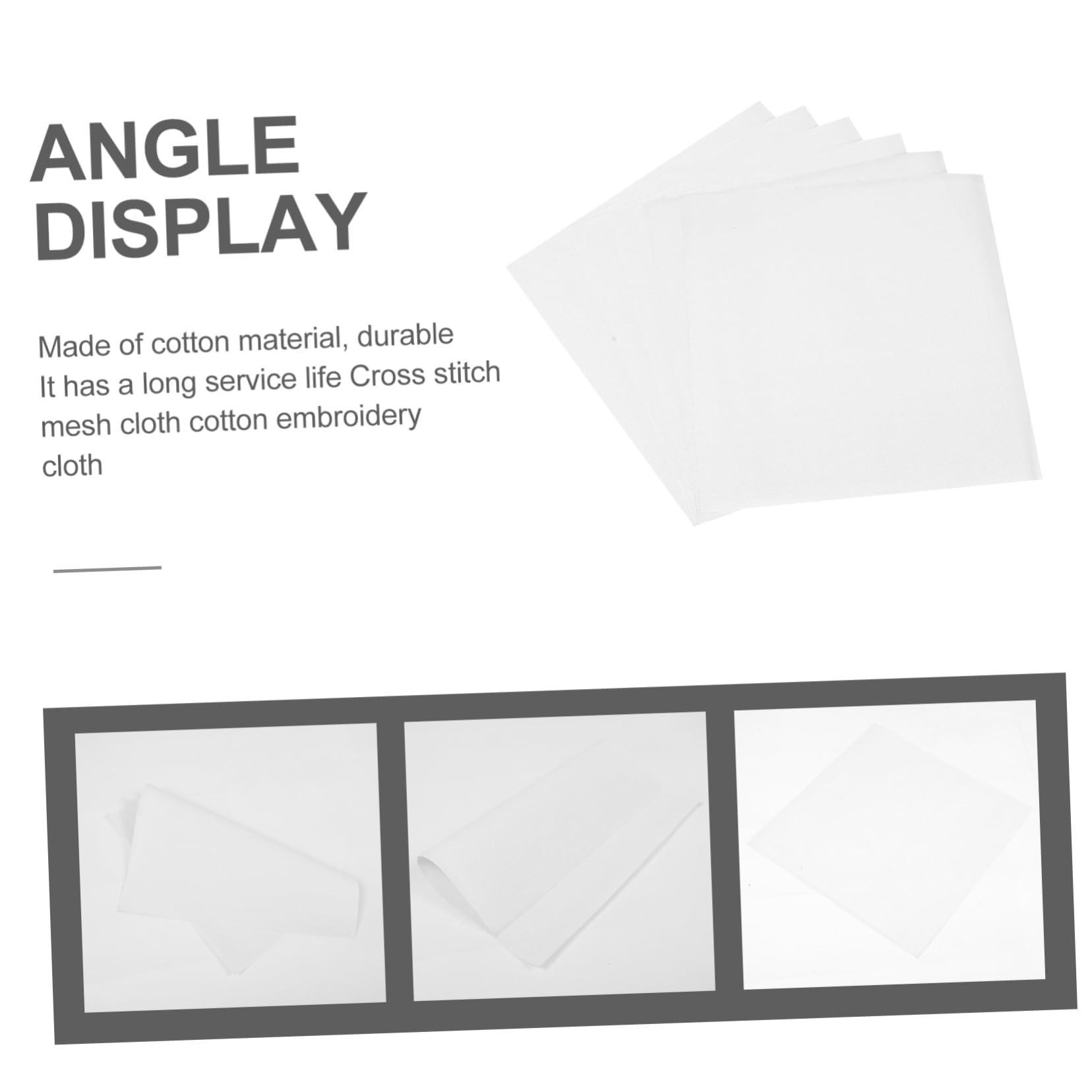 OSALADI 6pcs Needlework for DIY Embroidery Projects Cross Stitch Cloths Durable and Breathable for Crafting and Handmade