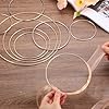 MECCANIXITY 20 Pcs Dream Catcher Rings,Metal Craft Hoops Floral Hoops 2.8 Inch Macrame Hoops Rings for DIY Crafts Wreath Making Supplies Plant Hangers,Gold #3