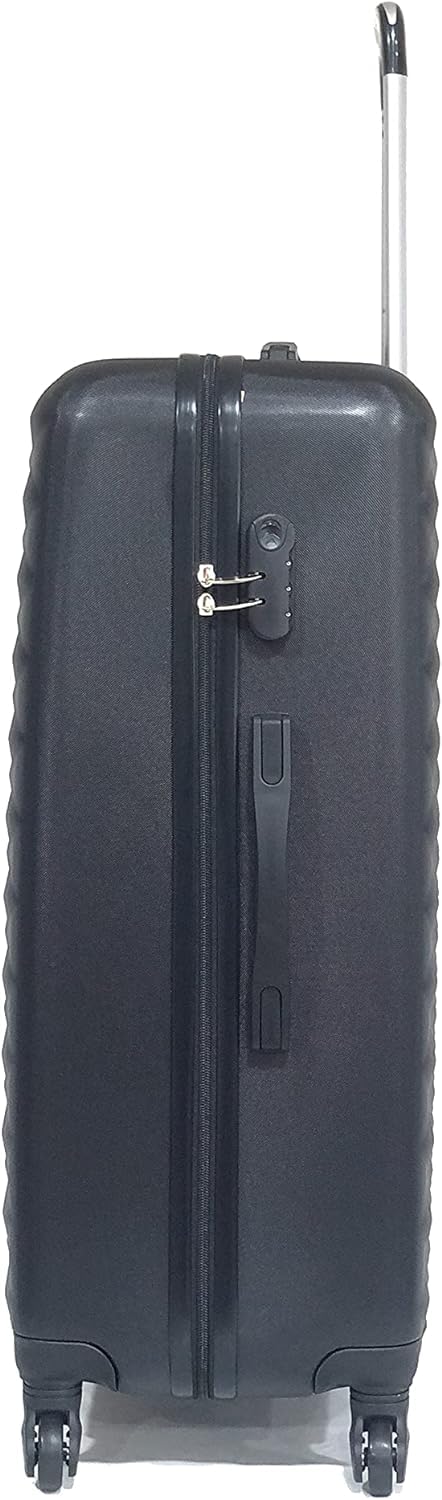 CELIMS - Valigia Grande 23 kg Rigida Nera Leggera | Valigia da Stiva 75cm | Lucchetto Integrato | ABS | Trolley Grande 75cm con 4 Ruote