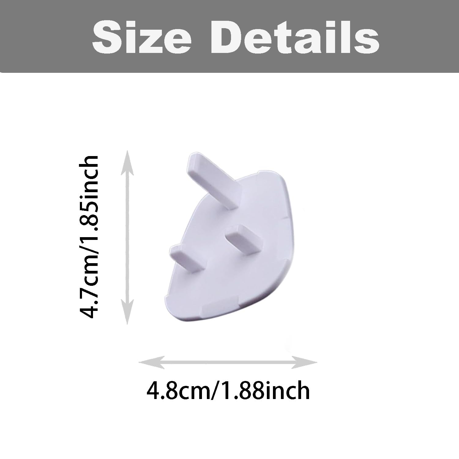 Mumoo Bear 10pcs per Pack Baby Proofing Plug Covers, White Outlet Covers Safety Covers, Electrical Protectors for your Child and Babies at Home