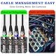 4Pack Dmx Kabel 3m 3 Pin XLR Kabel 3m, XLR Kabel Set 3 Poliges Dmx Signalverbindungskabel Dmx Light Cable, Dmx Lichtsteuerung Kabel Kanone für Dmx Controller Moving Head Bühnenscheinwerfer