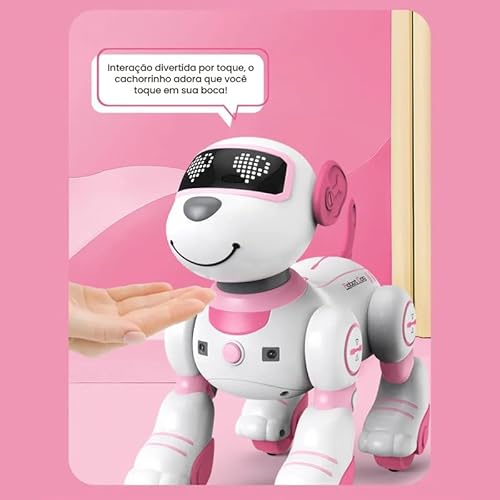 Cachorro Robô Inteligente, Smart Robot Dog, Cão Robô Dançarino Com Comando de Voz Programável, Sensí