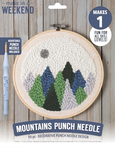 Image of Leisure Arts Mini Maker Punch Needle Kit, Teal