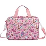 FunnyWin キッズタブレットバッグ 男の子 女の子 幼児 キャリータブレット スリーブ キャリーハンドル ショルダーストラップ付き 13インチ, ホットピンク, 13 inch