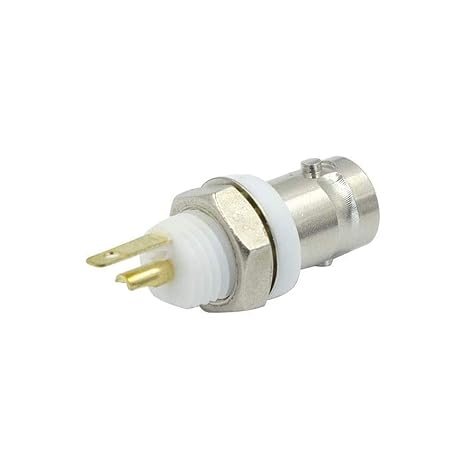 BNC Chassis Panel Mount Socket Female Jack Solder Type Connectors Adapter - (10 Pcs)