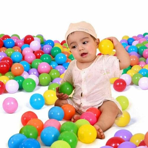 Martom Bunte Bälle für Bällebad 7/6cm Babybälle Plastikbälle Baby Spielbälle 100-2000 Stuck (6cm, 100, Stück)