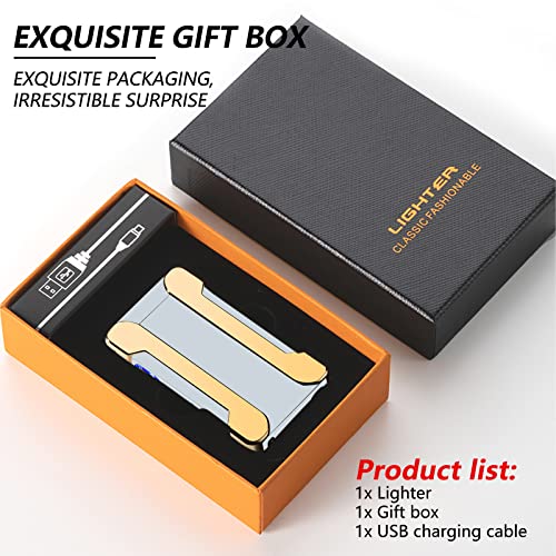 Encendedor Eléctrico Recargable BABOBIU Plateado miniatura 6