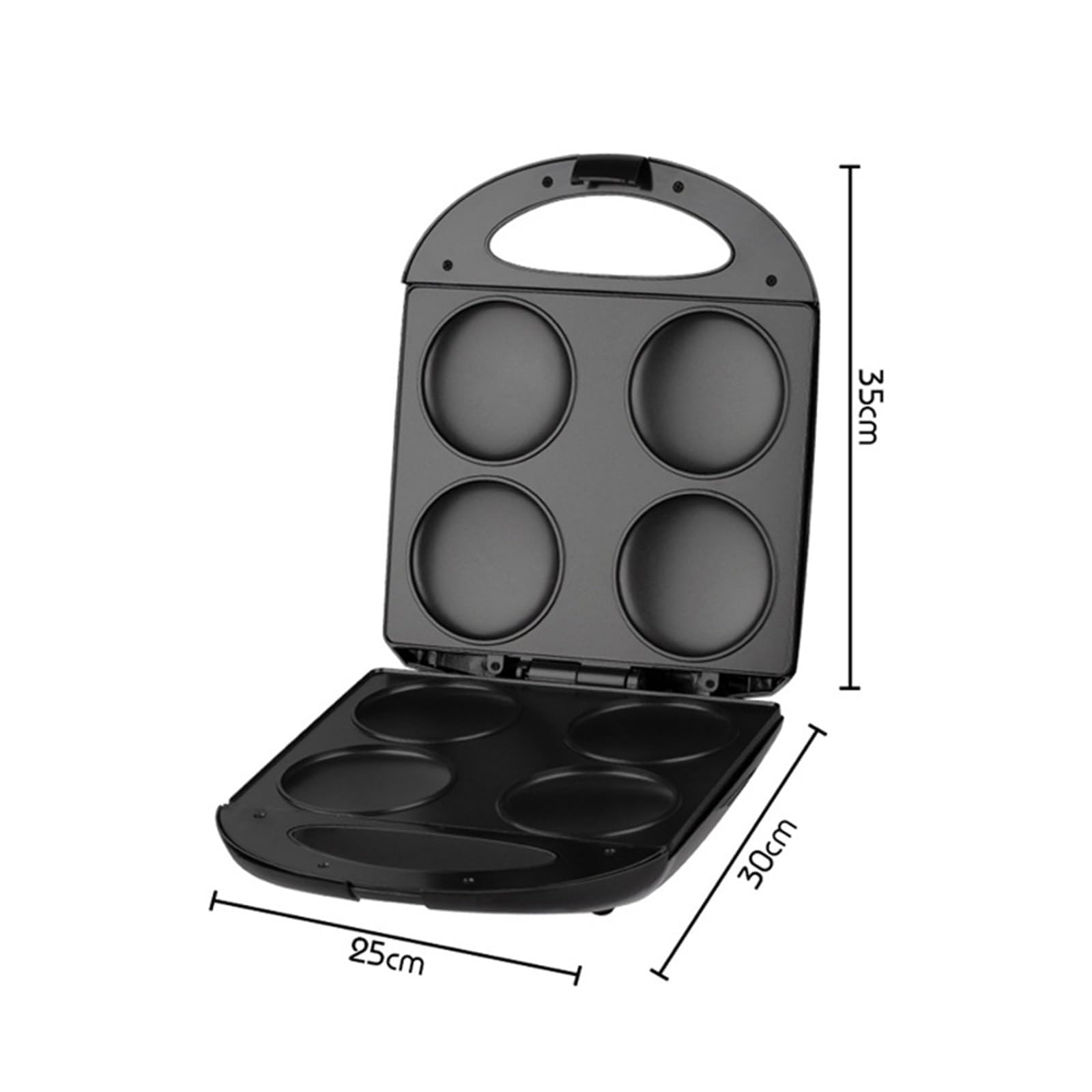1400W Elettrico Flapjack Maker Cuoce 4 Pancake, Hamburger, Uova Contemporaneamente.Piastre antiaderenti e Design Compatto per Una Facile Preparazione della Colazione Domestica.