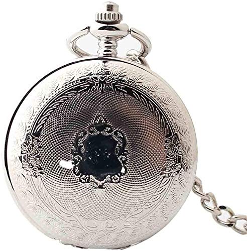 Pocket Watch Silvery Retro Mechanical Pocket Watch With Durable Chain  Carved Unisex Pocket Watch Suitable For Business Occasion