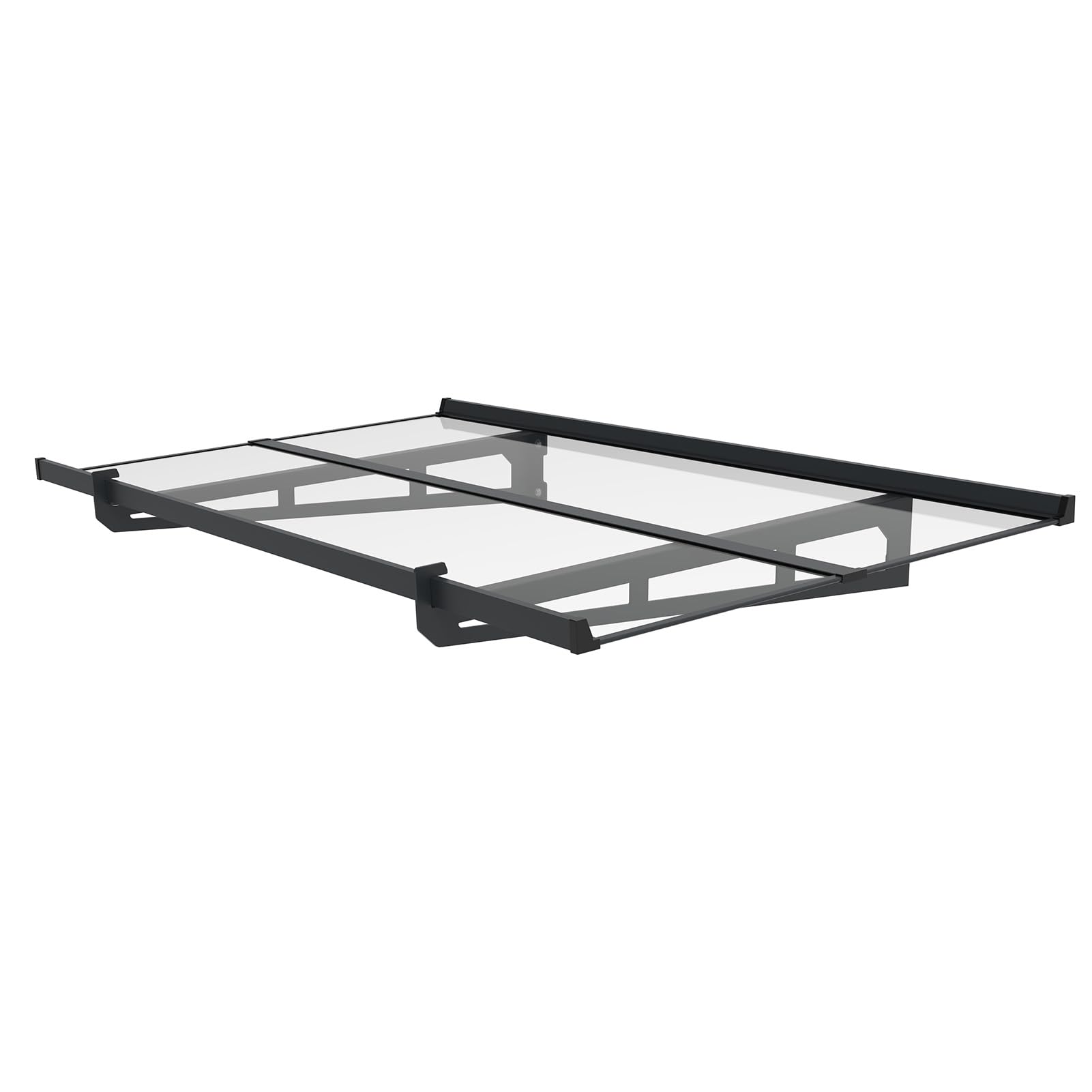 Schartec Aluminium-Vordach P1400 Aluminium-Vordach als Eingangsvordach, Haustürvordach, Eingangsüberdachung, Hauseingangsdach mit edlem Design