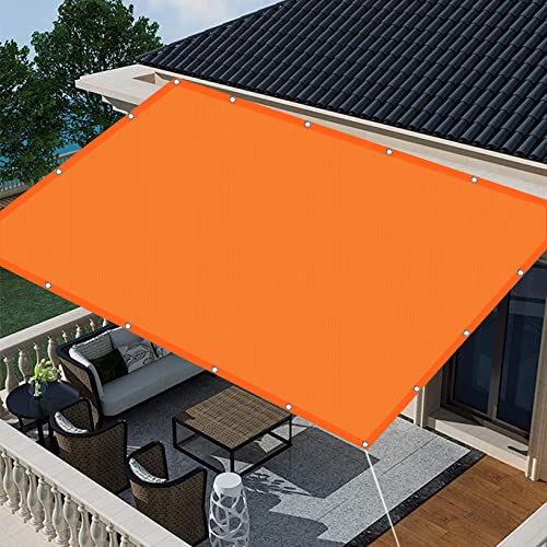 Toldo impermeable 1x1,2m naranja con protección UV 98% para jardín 2